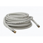 Tubo semirigido bianco per naspo raccordato DN25